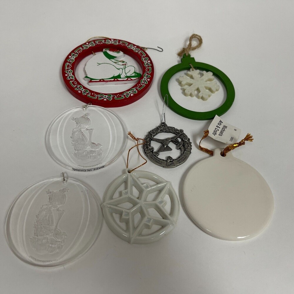 1982 Enesco Imports Precious Moments Birds‎ Christmas Tree Ornaments Lot of 7